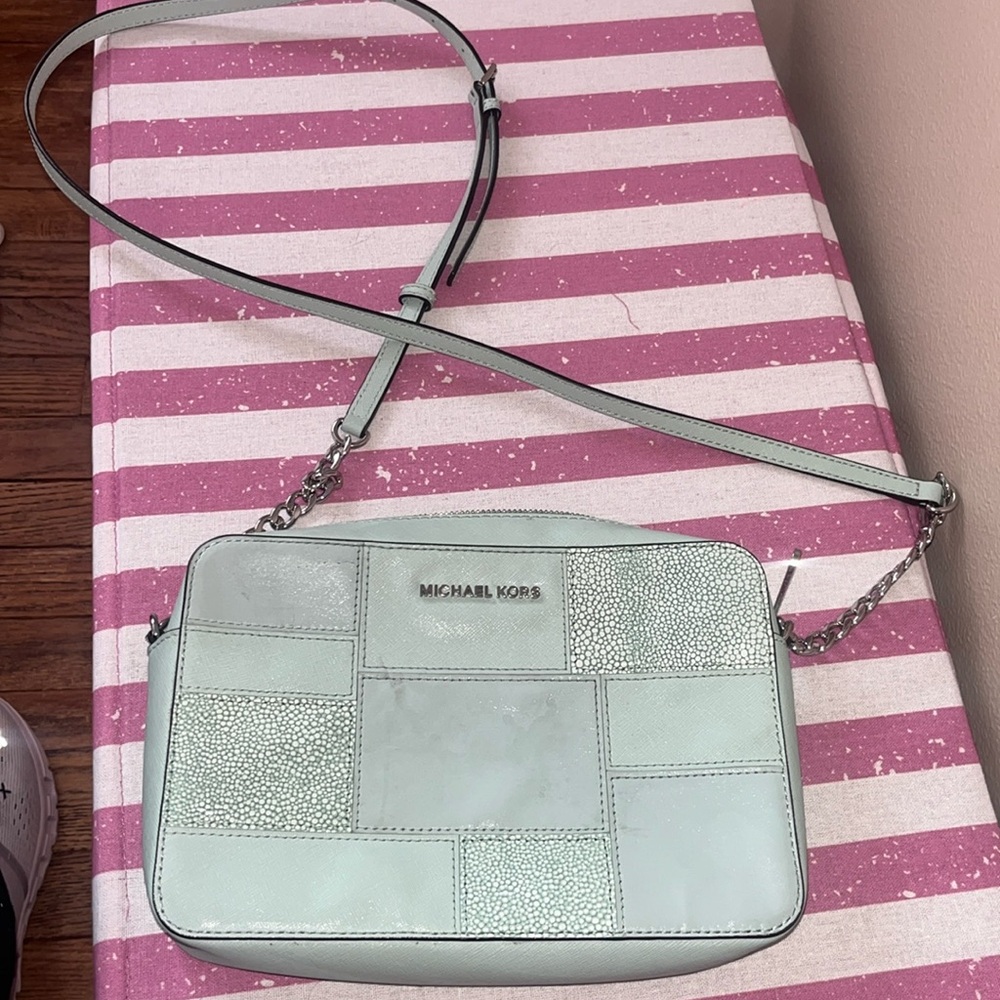 Michael Kors Light Blue Crossbody Bag